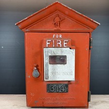 Vintage L.W. Bills Co. Fire Alarm Box #314 Lexington MA Cast Iron All Original picture