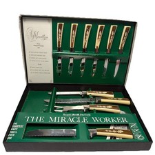 Woodlyn By Regent Sheffield Knife Set 10 Piece Vintage Steak Knives Cutlery picture