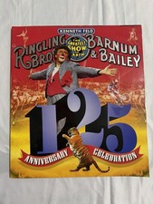 125th Anniversary Ringling Bros and Barnum & Bailey Circus Program + Free Pass picture