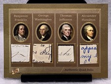 2025 Pieces Of The Past Art & Music Franklin,Washington,Jefferson,Hamilton Relic picture