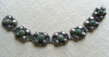 Mexican Silver Link Bracelet - Vintage pre-1948 era picture
