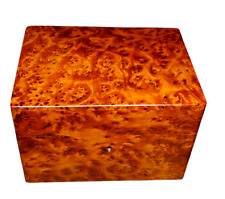 wooden jewelry box made of thuya wood, box with lock keys amazing box thuya burl picture