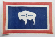 VINTAGE WYOMING STATE GUARD SILK PATCH - SHOULDER SLEEVE INSIGNIA WWII ERA picture