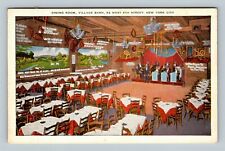 Village Barn Dining Room, Orchestra, Antique New York City Vintage Postcard picture