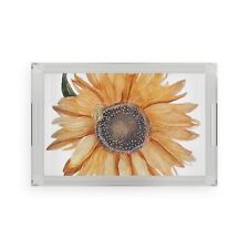 SUNFLOWER Illustration Acrylic Serving Tray picture