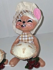 ANNALEE new Apple Pie Mouse Handmade Plaid 8