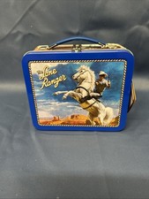 Hallmark School Days 1950s Lone Ranger Mini Metal Lunch Box 1998 New picture