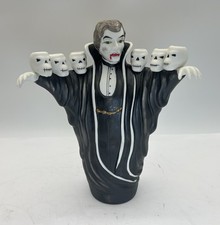 Silvestri Ceramic Vampire Halloween Candelabra With Skull Candlestick Holders picture