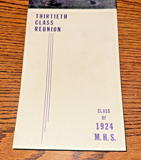 Class Of 1924 M.H.S Thirtieth Class Reunion Muncie , IN History Of Members picture
