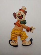 Vintage 1970s Homco Laughing Circus Clown Wall Hanging Plaque picture