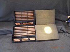2 Sets Of 6 Each Chop Sticks with Rest in Presentation Box-C296 picture