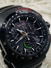 Seiko Astron Giugiaro Limited Edition GPS Solar Watch 46mm Titanium Black picture