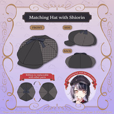 Hololive Shiori Novella New Outfit Celebration 2025 - Matching Hat & Pins Badges picture