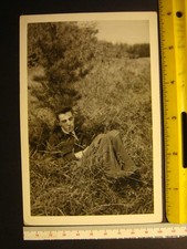 Vtg Original 1940s Photograph Montgomery Clift w/ Gun Hollywood Movie Star Actor picture
