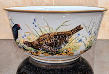 Vintage 1981 Franklin Porcelain The Game Bird Bowl by Basil Ede Limited Edition picture