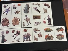 2005 Wallace & Gromit Were-Rabbit Peel-Off Scene Cards 16/18 Set Cards Inc RARE picture