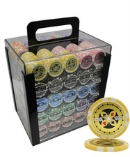 MRC POKER 1000ct Ultimate Casino Poker Chips Set Acrylic Case picture