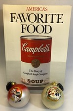 Campbell's Soup Kids Christmas Ornaments 1997 & 1999 With Book No Boxes picture