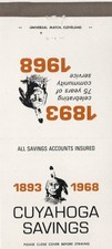 Vintage Matchcover  Cuyahoga Savings picture