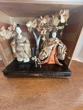 Mid Century/Pair Of Japanese Hinamatsuri Empress Dolls/Empress & Emperor/unique picture