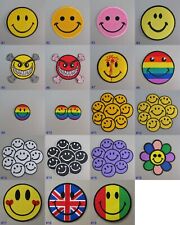 Smiley Face Iron-on Embroidered Cloth Patch Badge Appliqué happy smile smiling picture
