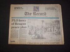 1983 FEB 22 THE RECORD-BERGEN NEWSPAPER - PLO LEERY OF REAGAN PEACE PLAN-NP 8306 picture