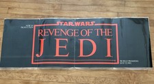ORIGINAL 1982 Star Wars Revenge Of The Jedi Movie Fold Promo Poster laminated picture