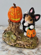 Wee Forest Folk Halloween 🎃 Fraidy Cat 🐈‍⬛ M-696 Mouse Figurine picture