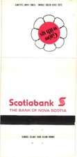 Scotiabank The Bank of Nova Scotia Canada Vintage Matchbook Cover 1970s picture