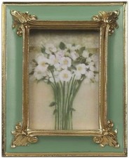 Vintage Picture frame 2.5x3.5, Luxury Antique Green Photo Frame With Go picture