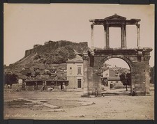 Photo:Athens Greece 1870s Hadrians Arch Acropolis Panorama picture