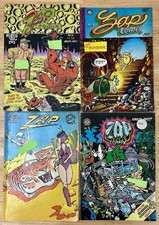 Zap Comix Lot 3 5 10 11 Underground Comics Bundle Vintage R Crumb Last Gasp Apex picture