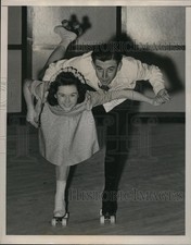 1941 Press Photo Cleveland Mary Keating & Don Homans Natl roller skate champs picture