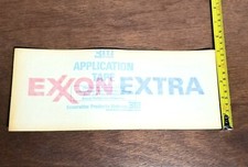 Original 1972 ESSO To Exxon Extra Gas Pump Decal Sticker Service Station Sign picture
