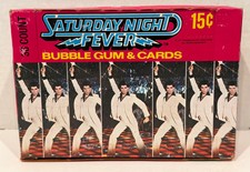 1977 Saturday Night Fever Movie Vintage Wax Trading Card Box Full 36 Packs picture