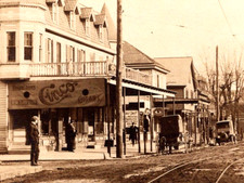 RPPC New Jersey NJ Pennsgrove Main St. Cinco Cigar Advertising Sign Trolley 1910 picture