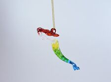 Hanging Mermaid Red Hair Figurine of Blown Glass Crystal picture