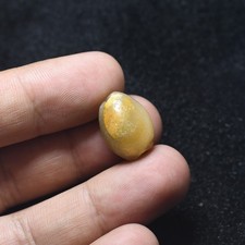 Genuine Ancient Tibetan Himalayan Banded Agate Stone Dzi Bead with Patina picture