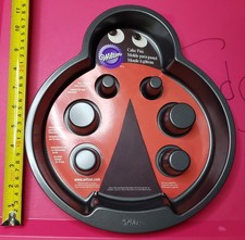 NEW Wilton Lady Bug Nonstick Cake Pan - Sturdy picture