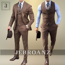 New Gentlemen's Brown Suit- Suits For men , Men Suit 3 piece, Groom Wedding Suit picture