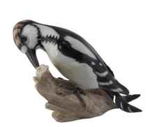 Bing & Grondahl B&G Porcelain Woodpecker Bird Figurine Denmark 1970s picture
