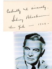 Sidney Blackmer signed vintage card  Rosemary's Baby picture