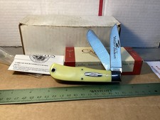 VINTAGE Camillus Rare 719Y Yello-Jaket Jumbo Trapper - NEW IN BOX NIB - NY USA picture