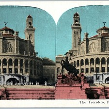 MINT c1900s Paris Trocadero Palace 1878 World's Fair Stereoview Auditorium V38 picture