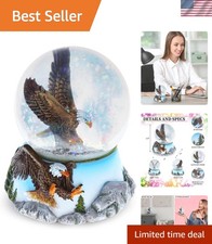 Unique Collectible Eagle Snow Globe Figurine - Perfect Gift for All Occasions picture