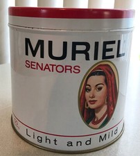 Vintage Muriel Senators cigar tin - empty picture