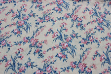 COLEFAX & FOWLER Vtg 1983 Lucinda Archive Floral Glazed Cotton 8 Metres  picture