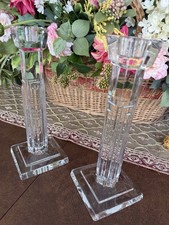 Waterford Crystal Metropolitan Skyscraper Candlestick pair.  10