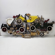 Vintage Mid Century Antique Cars 1972 Burwood 3D Wall Hanging Stutz Buick Pierce picture