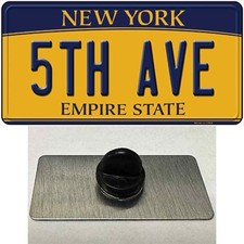5th Ave New York Novelty Metal Hat Pin 1.5